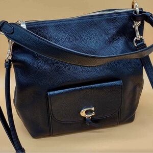 Coach - Black Remi Hobo leather handbag w/ Crossbody Strap